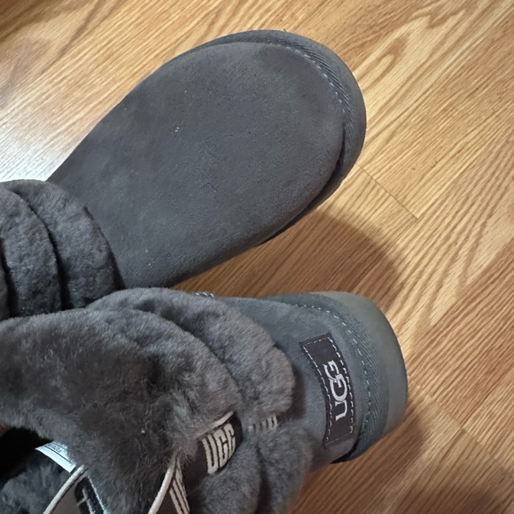 UGG Charcoal Fur-Lined Boots - Picture 9 of 12
